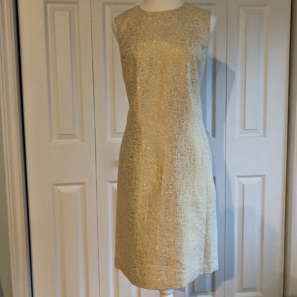 Gold Peter Nygard dress size 10 - Picture 1 of 7
